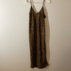 A New Day Leopard slip dress Sz XS